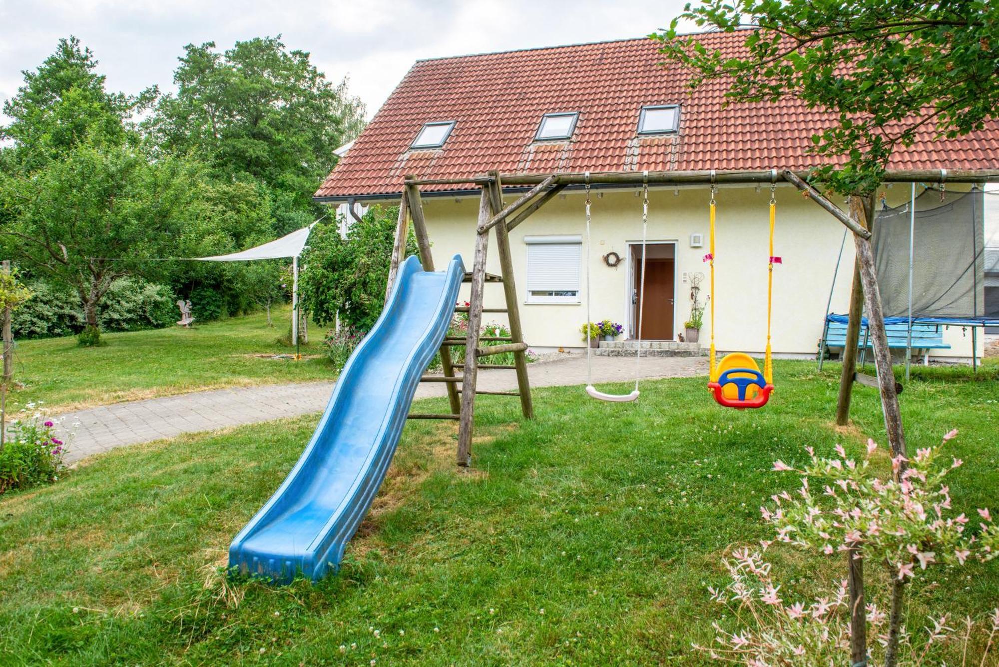 Beutenmuehle Straussenfarm Dach Owingen 외부 사진