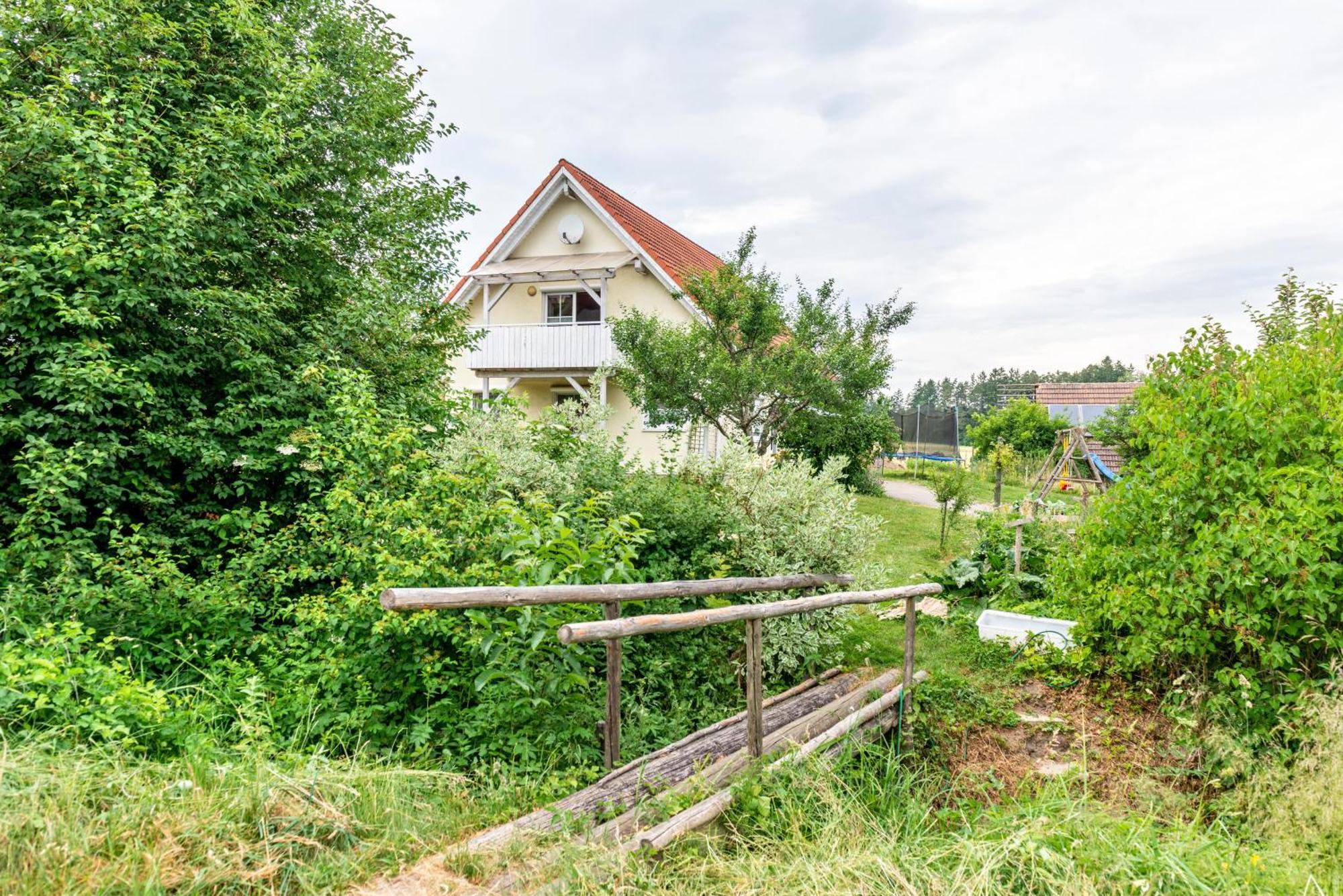 Beutenmuehle Straussenfarm Dach Owingen 외부 사진